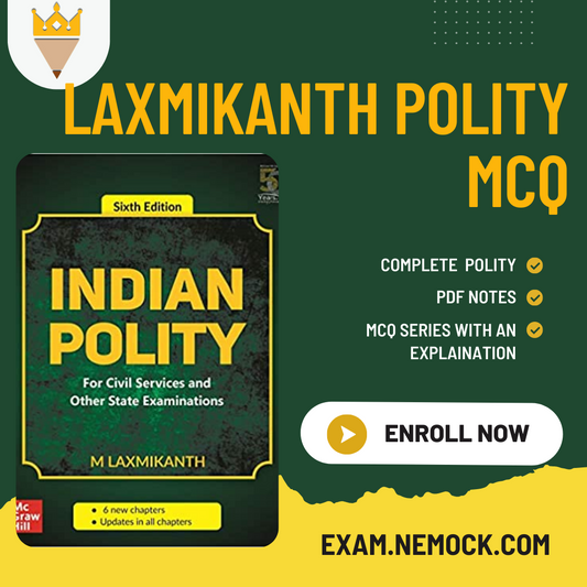 Indian Polity Laxmikanth Through MCQ